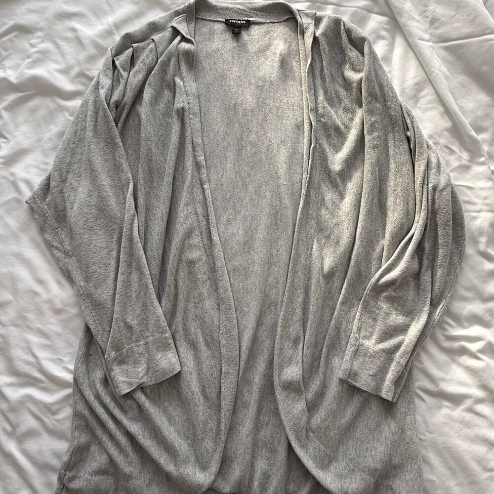 Express Women's Grey Cardigan